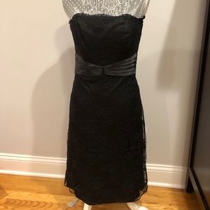 White House Black Market Black Strapless Dress